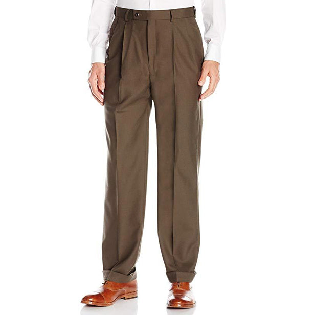 England Custom Style Men's Double Pleated Trousers Casual Pants - China  Clothing and T/C Trousers price | Made-in-China.com