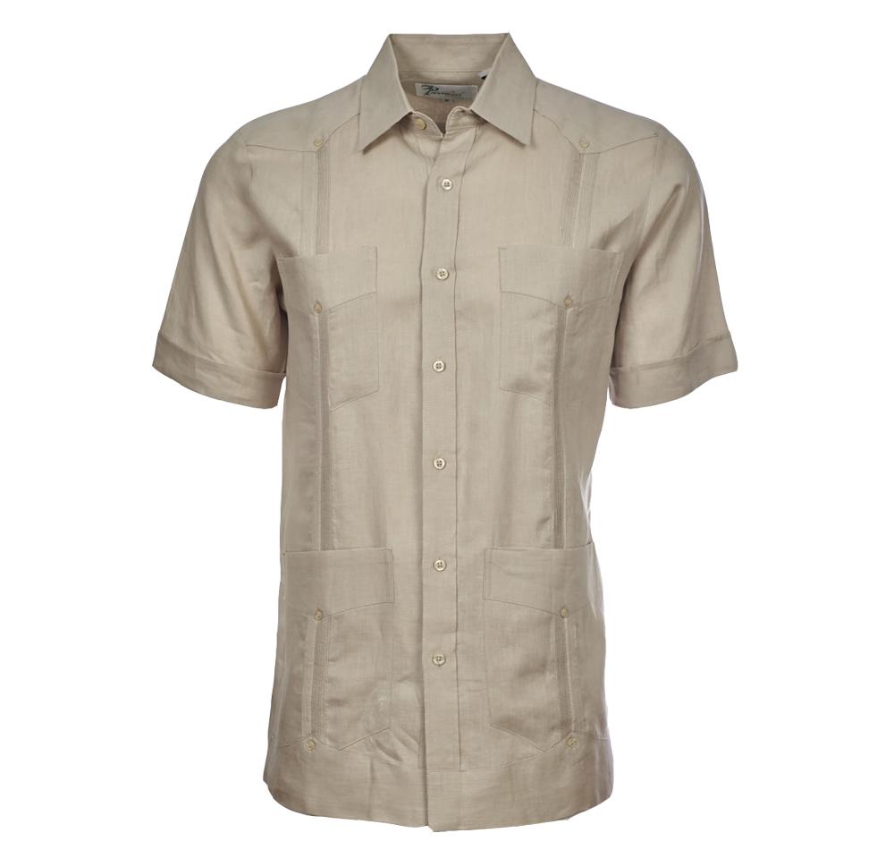 Escalade Guayabera - Men's Short Sleeve | 100% Irish Linen