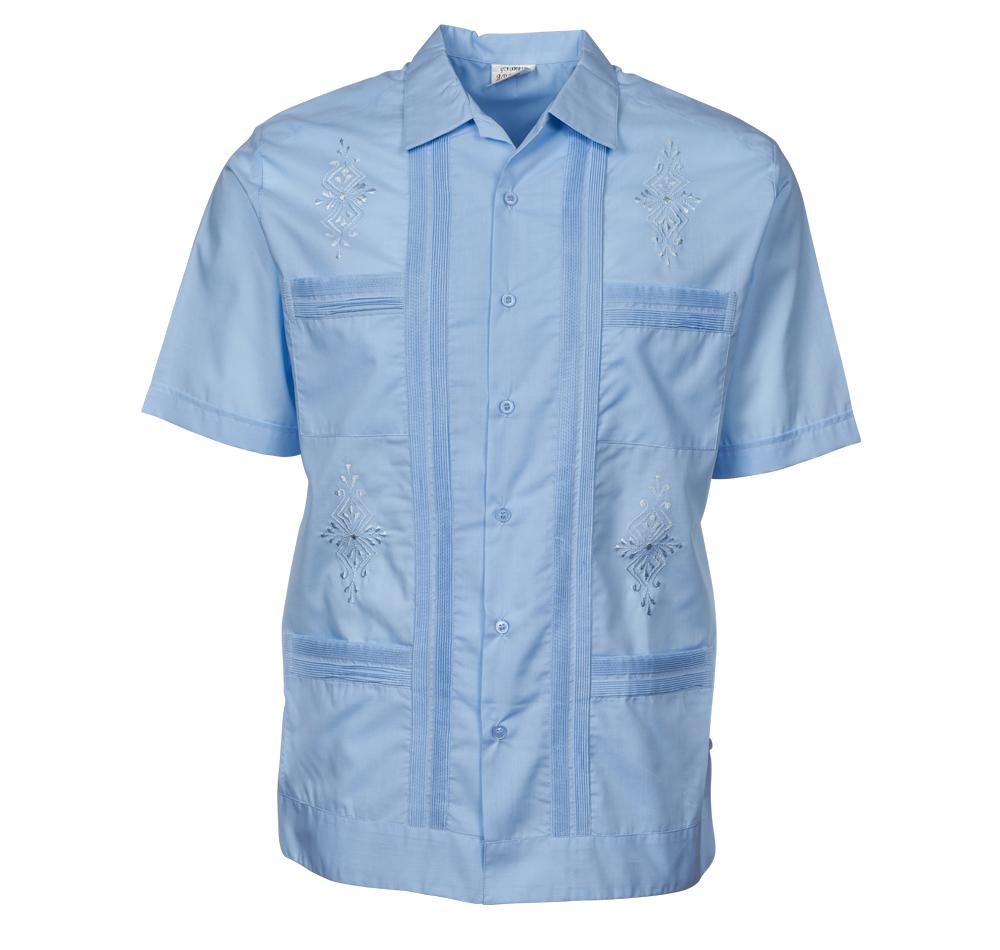 Original Short Sleeve Guayabera - 4 Pockets & Embroidery