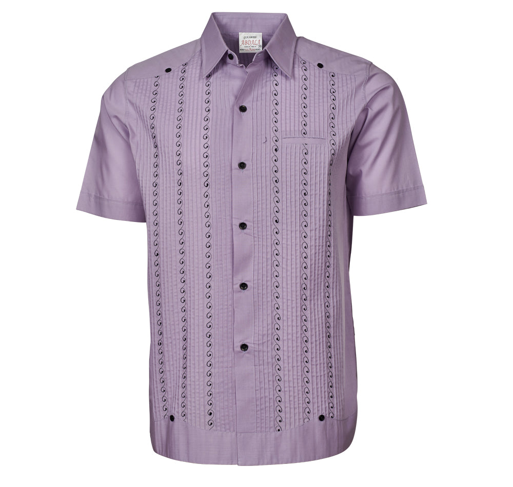 Presidente Short Sleeve Guayabera Shirts - Cigar Pocket and Pleats